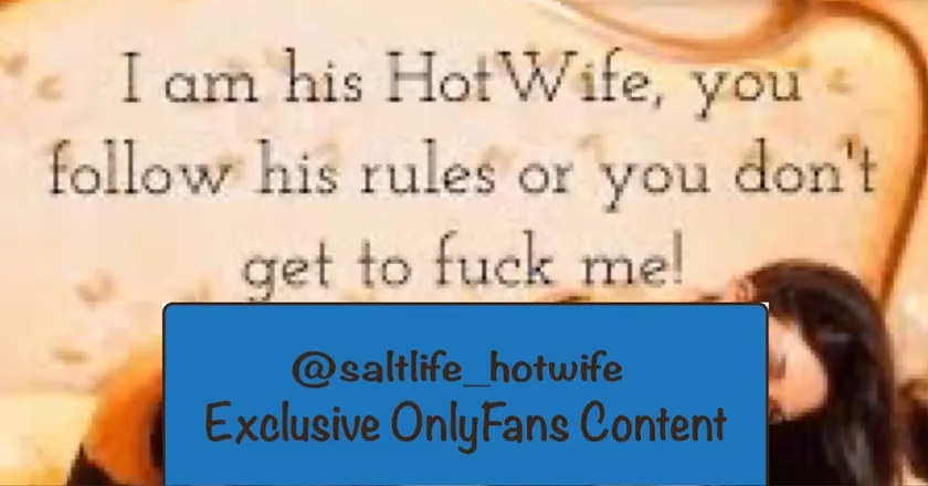 OnlyFans cuenta saltlife_hotwife header 2