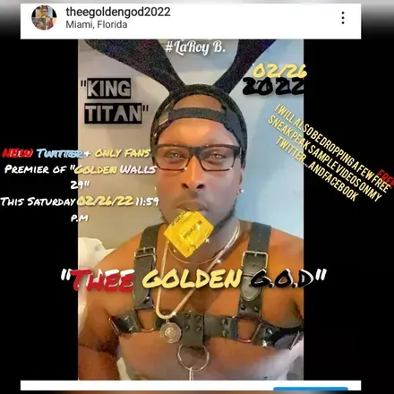 OnlyFans account  titantheegoldengod avatar 1
