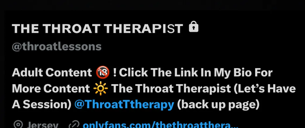 OnlyFans cuenta thethroattherapist header 2