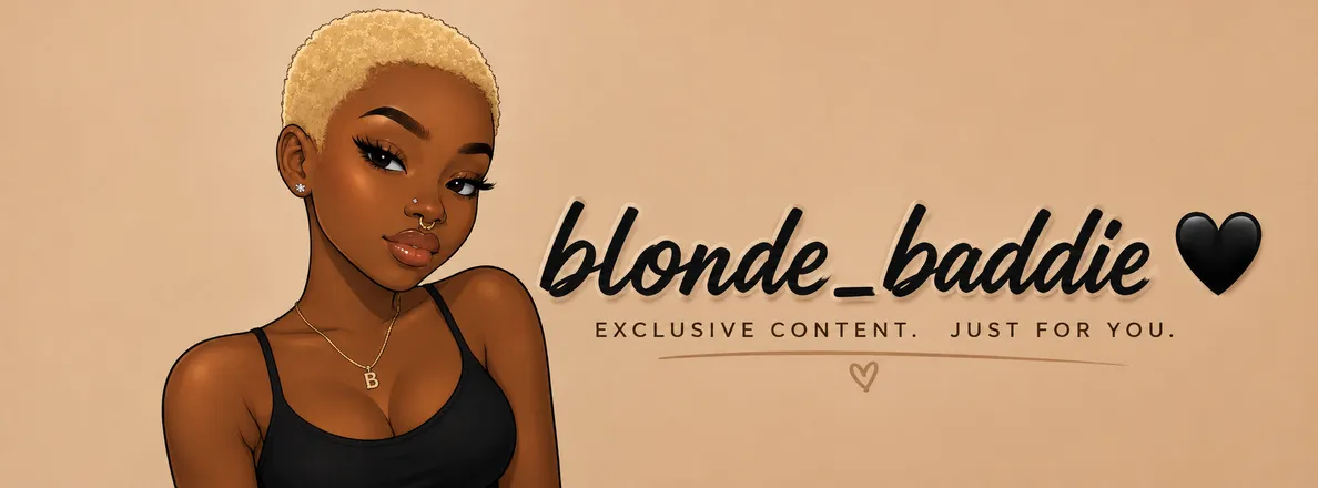 OnlyFans account  blond3_baddi3_ox header 2