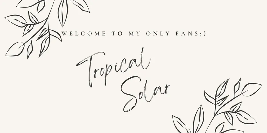 OnlyFans cuenta tropicalsolar header 2