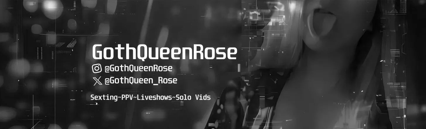 OnlyFans cuenta gothqueen_rosefree header 2