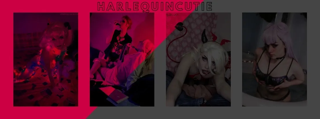 OnlyFans account  harlequincutie header 2