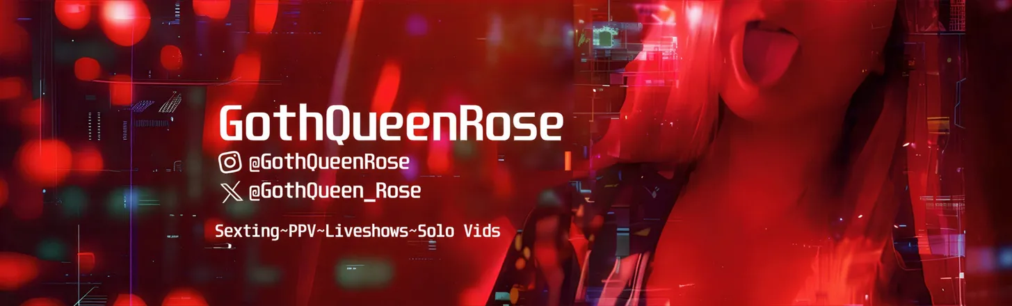 OnlyFans cuenta gothqueen_rose header 2