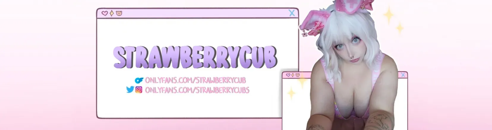 OnlyFans cuenta strawberrycub header 2
