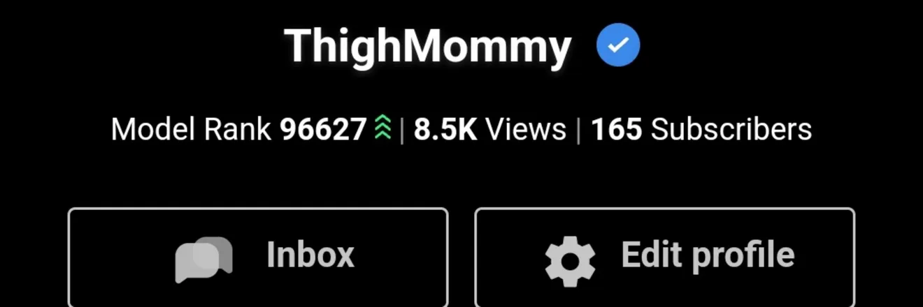 OnlyFans account  thigh_mommy header 2