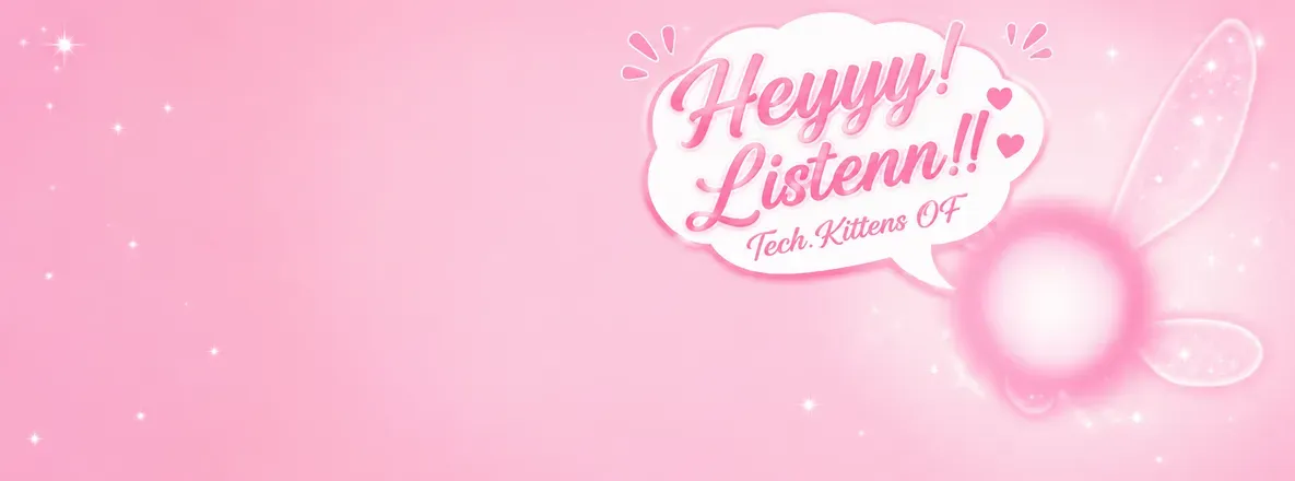 OnlyFans account  tech.kitten header 2