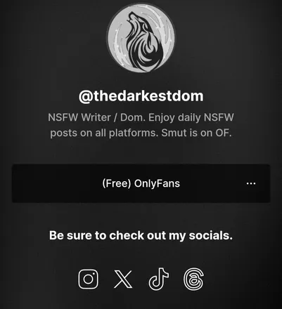 OnlyFans cuenta thedarkestdom header 2