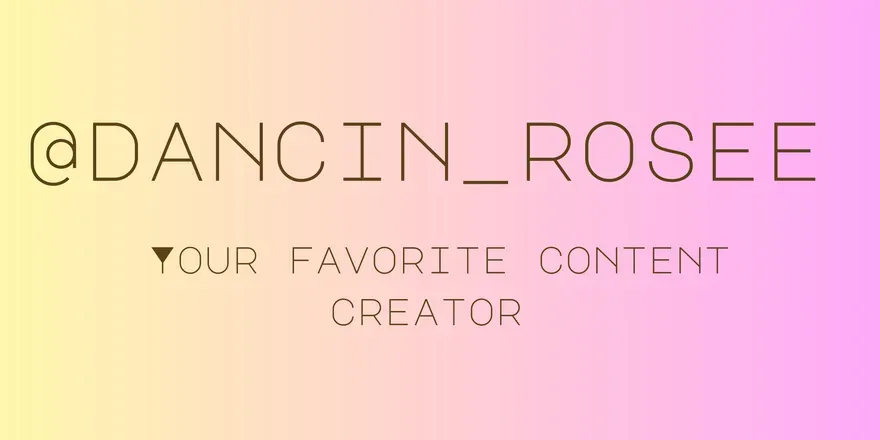 OnlyFans cuenta dancin_rosee header 2