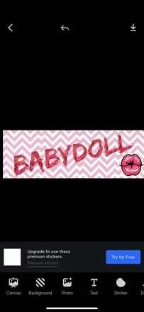 OnlyFans account  babydollxfindom header 2
