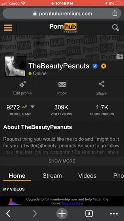 OnlyFans cuenta thebeautypeanuts header 2