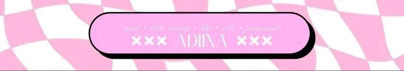 OnlyFans account  adiina header 2