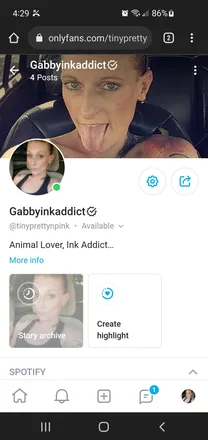 OnlyFans cuenta gabbyinkedpretty header 2