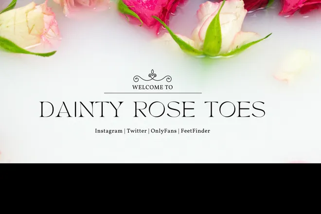 OnlyFans cuenta daintyrosetoes header 2