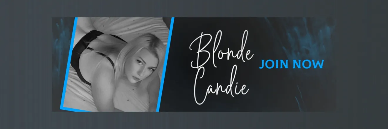 OnlyFans account  blondecandie header 2