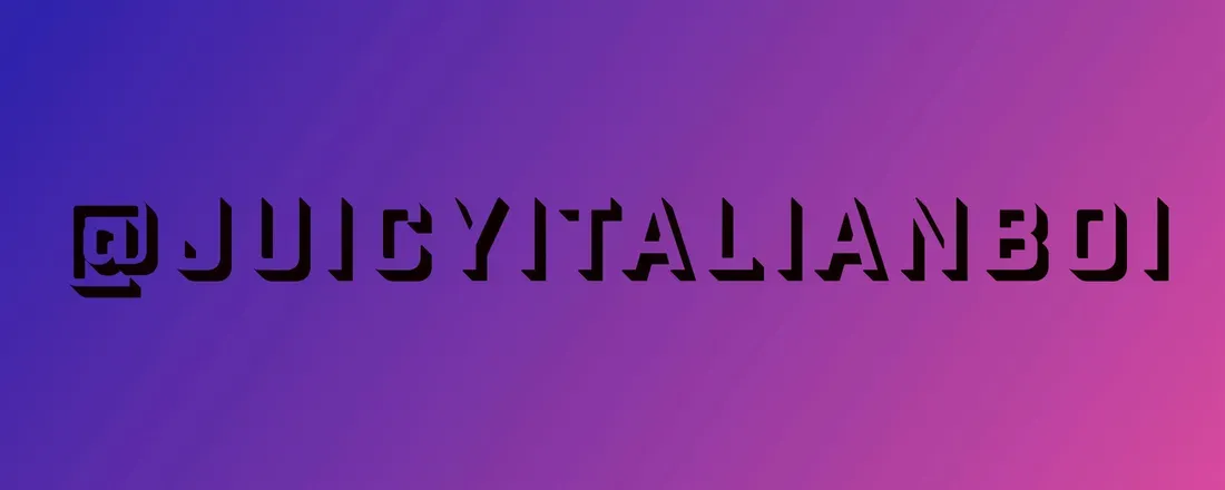 OnlyFans account  juicyitalianboi header 2