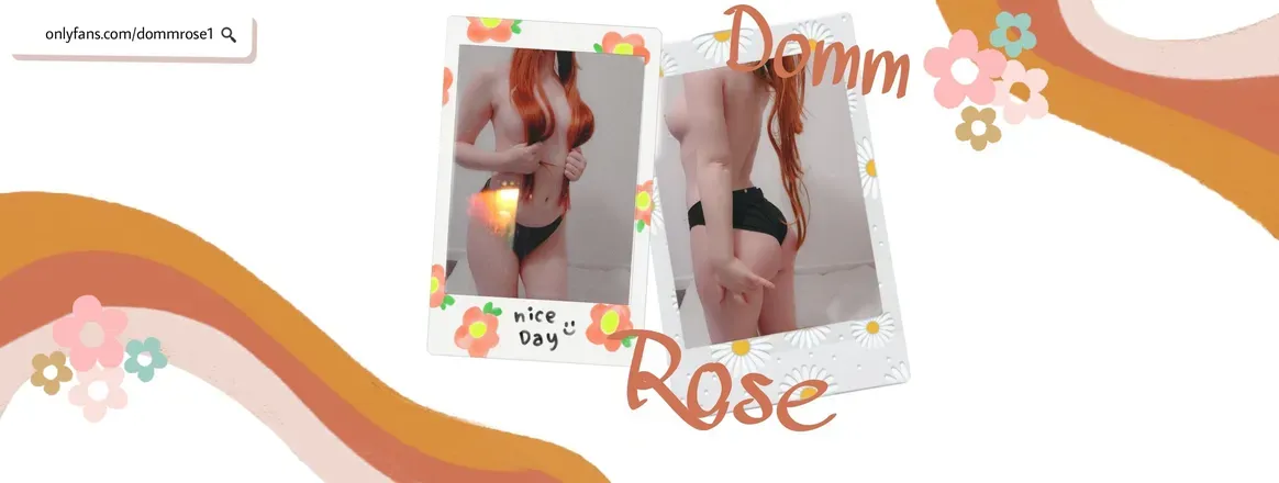 OnlyFans cuenta dommrose1 header 2