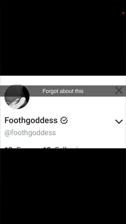 OnlyFans account  foothgoddess header 2