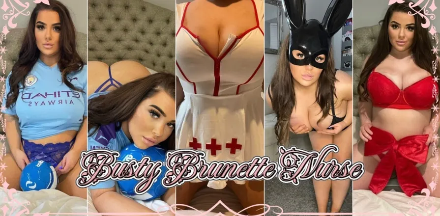 OnlyFans cuenta bustybrunettenurse header 2