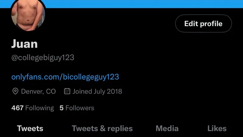 OnlyFans cuenta bicollegeguy123 header 2