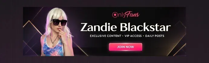 OnlyFans cuenta zandieblackstar header 2
