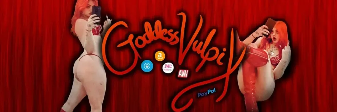 OnlyFans account  goddessvulpix header 2