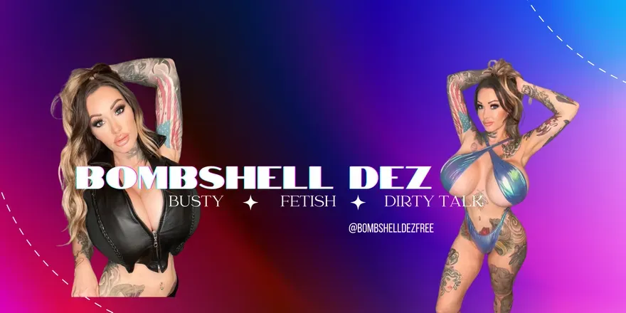 OnlyFans account  bombshelldezfree header 2