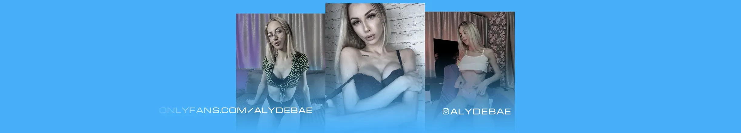OnlyFans account  alydebae header 2