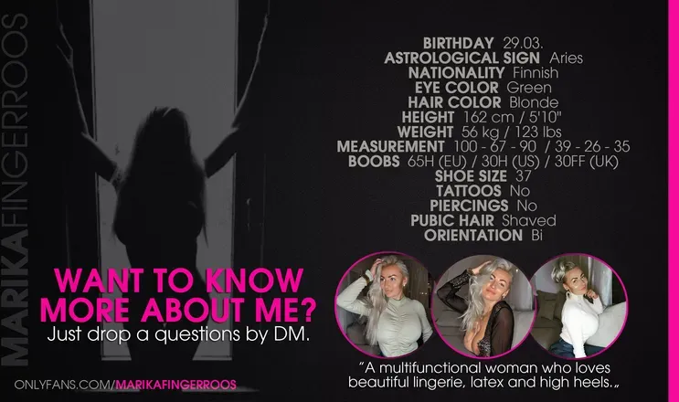 OnlyFans account  marikafingerroos header 2