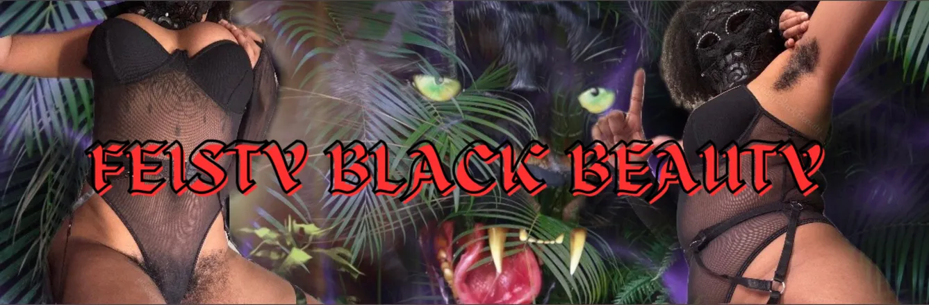 OnlyFans cuenta feistyblackbeauty header 2