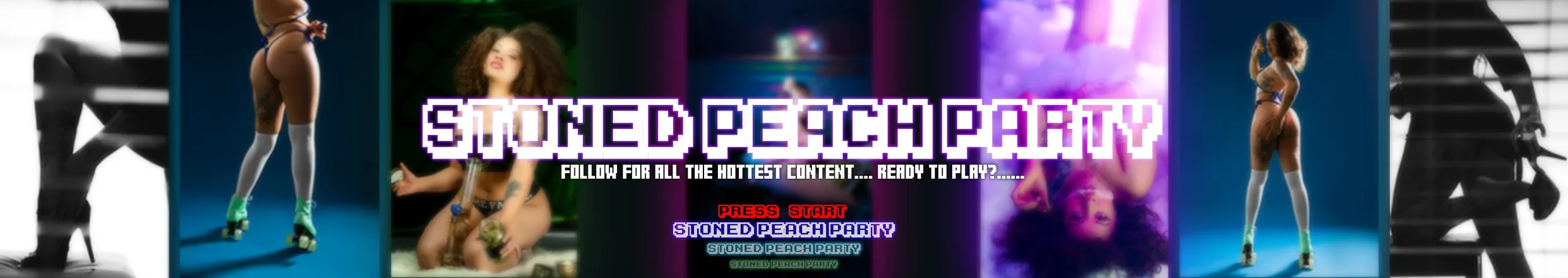 OnlyFans cuenta stonedpeachparty header 2