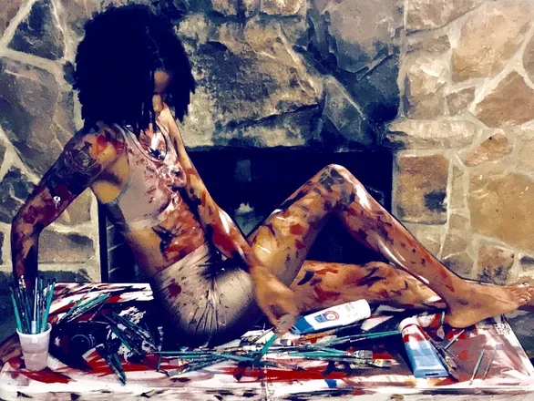 OnlyFans account  kay_thepaintlady header 2