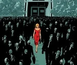 OnlyFans account  womaninthereddress header 2