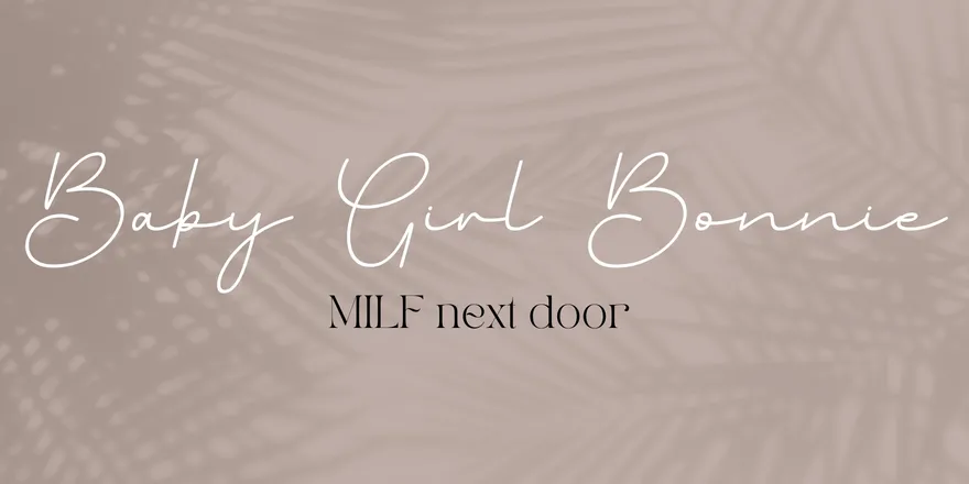 OnlyFans account  bbygirlbonnie69 header 2