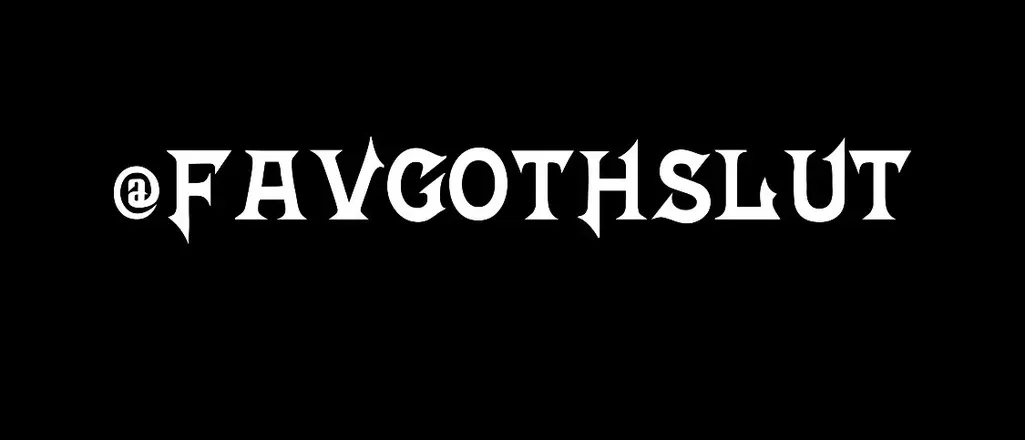 OnlyFans cuenta fav_goth_slut header 2