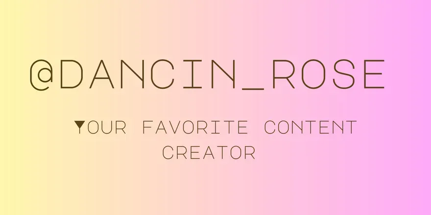 OnlyFans cuenta dancin_rose header 2
