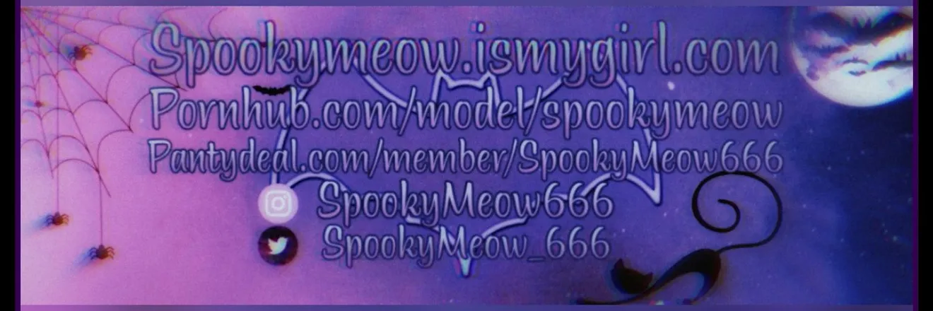 OnlyFans cuenta spookymeow_666 header 2