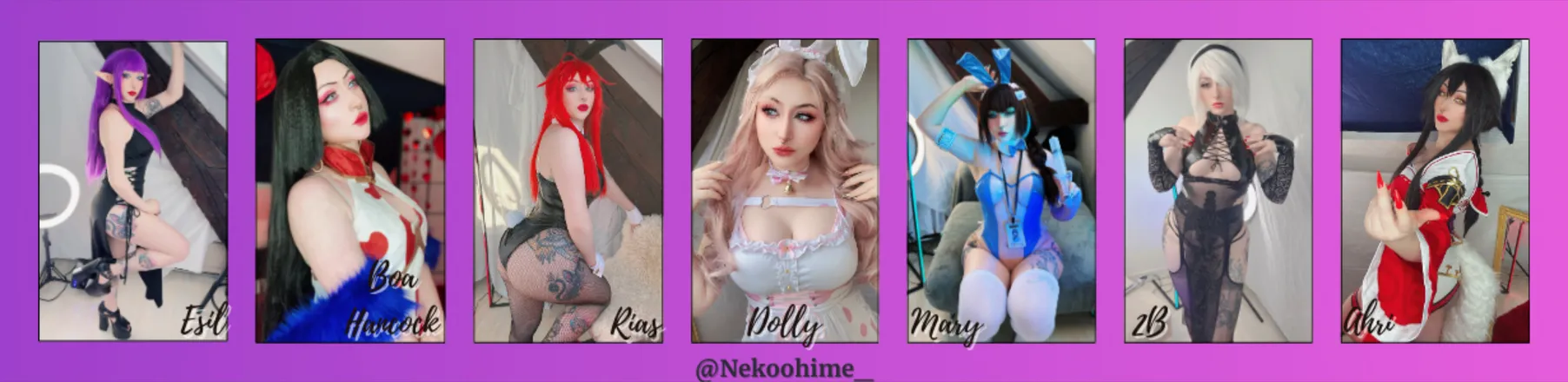 OnlyFans account  nekoohime_free header 2