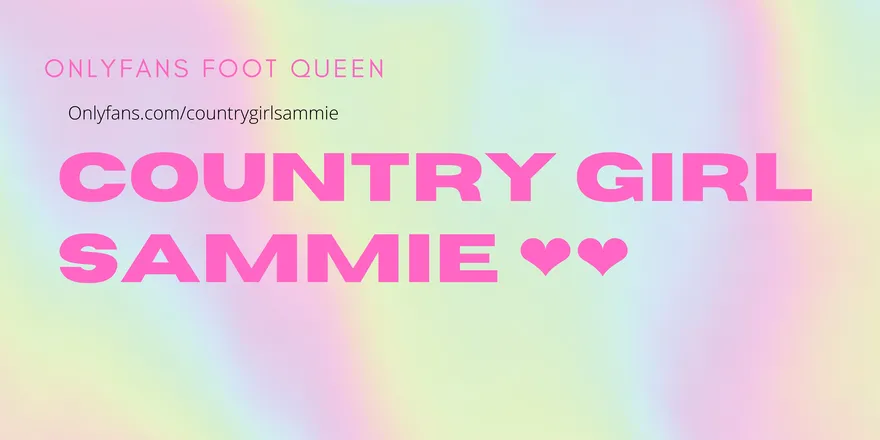 OnlyFans account  countrygirlsammie header 2