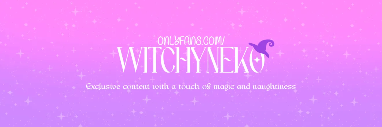 OnlyFans account  witchyneko header 2