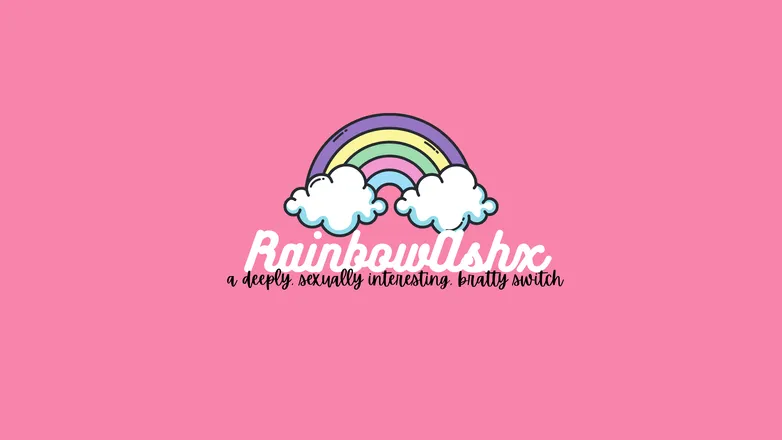 OnlyFans account  rainbowashx header 2
