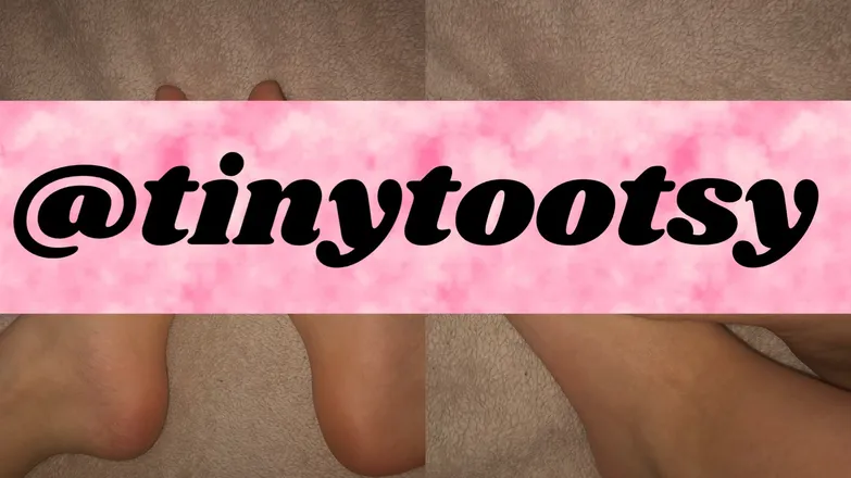 OnlyFans account  tinytootsy header 2