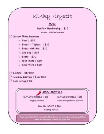 OnlyFans account  krystie-k1 header 2