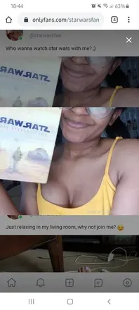 OnlyFans account  starwarsfan avatar 1