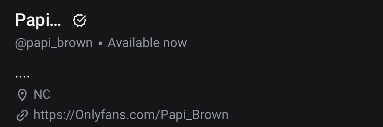 OnlyFans cuenta papi_brown4l header 2