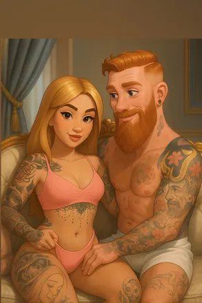 OnlyFans cuenta inkedukcouple avatar 1