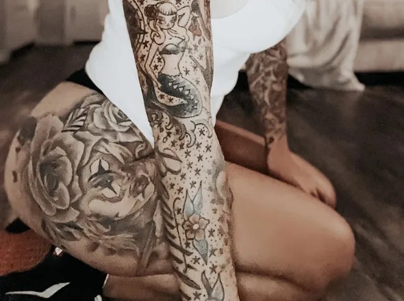 OnlyFans cuenta tattedblondie69 header 2