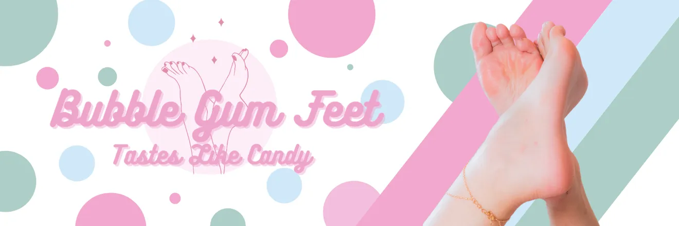 OnlyFans cuenta bubblegumfeet header 2
