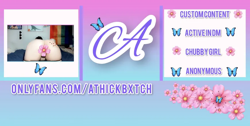 OnlyFans account  athickbxtch header 2