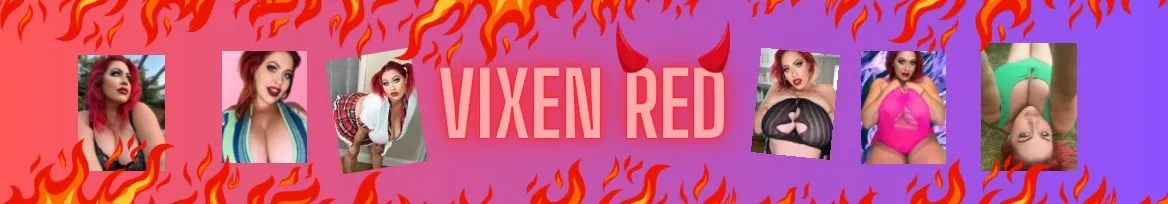 OnlyFans cuenta bustyvixenred header 2